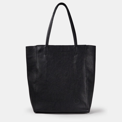 Bolso shopper para mujer de piel para personalizar negro Amy