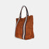 Bolso tote de piel para mujer personalizable marrón Sarah