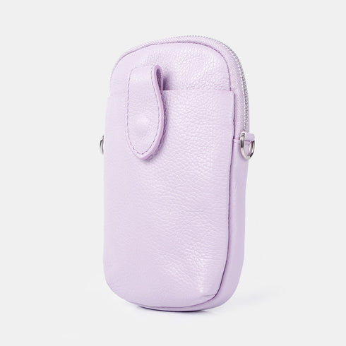 Bolsas para telemóvel em pele roxa Cintia