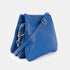 Bolso bandolera para mujer con tres compartimentos azul Noelia