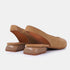 Sapatos rasos de pele para mulher castanhos Beatriz