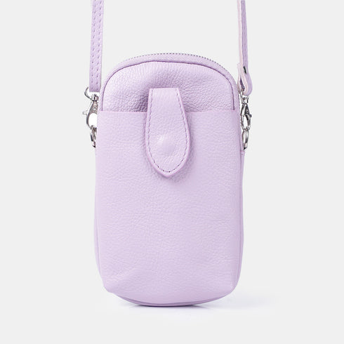 Bolsas para telemóvel em pele roxa Cintia