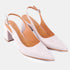Zapatos con tacón para mujer de ante rosa Mary