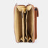 Bolsas para telemóvel e carteira em pele castanha Cira
