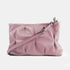 Bolso de bandolera de piel arrugada rosa Cecilia M