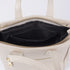 Bolsa de ombro de senhora em pele com alça de mão bege Helia