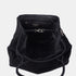 Mala shopper em pele de camurça extensível e personalizável preta Aurora