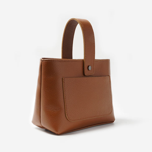 Bolso de Piel Marrón bandolera de mujer Lauren