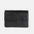 Bolso bandolera de piel para mujer negro Adina