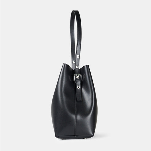 Mala Hobo de Pele Preta para Mulher - Leticia