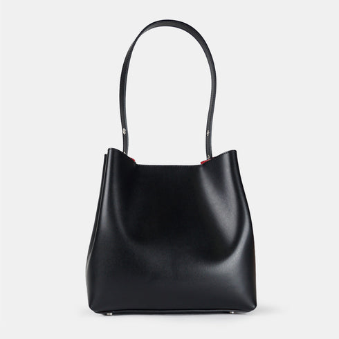 Mala Hobo de Pele Preta para Mulher - Leticia