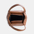 Bolso de mano de piel estilo saco para mujer marrón Stefy