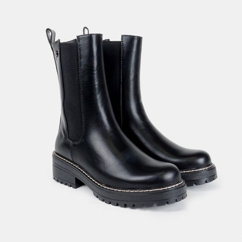 Botines chelsea para mujer negro Bianca