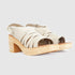 Sandálias de cunha de esparto Shirly (Beige)