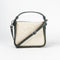 Bolso de mano de piel y rafia para mujer Pandorina Verde oscuro