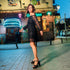 Zapatos de fiesta de tacón mujer negro María