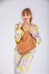 Mala tote de pele lisa de mulher castanha primavera Stella