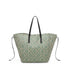Bolso tote de rafia grande mujer con neceser interior reversible Paz