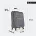 Mala de viagem maleável extensível 56cm/66cm/76cm/86cm, 10kg/15kg/20kg/23kg, de tecido poliéster Pissa Cinza