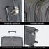 Mala de viagem maleável extensível 56cm/66cm/76cm/86cm, 10kg/15kg/20kg/23kg, de tecido poliéster Pissa Cinza