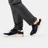 Sapatilha desportiva de homem com atacadores azul Zaid