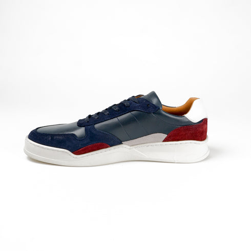 Sapatilha desportiva de homem com atacadores azul Zaid