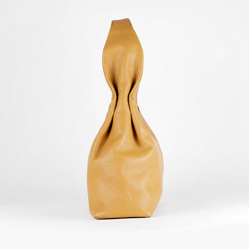 Mala shopper de pele castanha Aureum