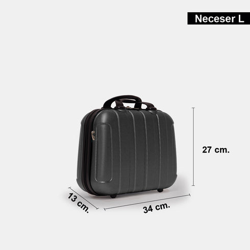 Bolsa de higiene pessoal de viagem tamanho L preto Kike