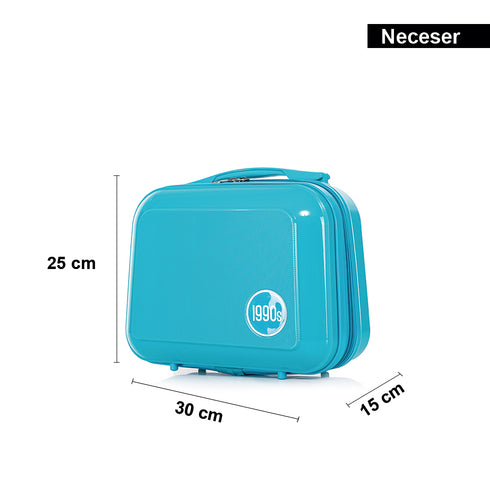 Necessaire de viagem 25cm de polipropileno turquesa Steven