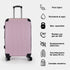 Mala de Viagem Extensível XS-51cm-10kg / S-55cm-15kg de ABS Kike Rosa Claro
