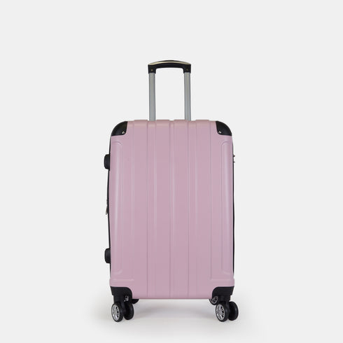 Mala de Viagem Extensível XS-51cm-10kg / S-55cm-15kg de ABS Kike Rosa Claro