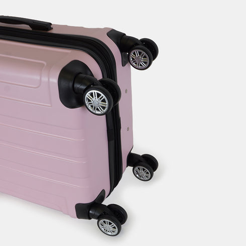 Mala de Viagem Extensível XS-51cm-10kg / S-55cm-15kg de ABS Kike Rosa Claro