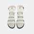 Sandalia romano de piel con piso grueso Narcis Beige