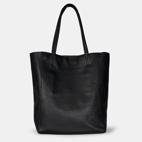 Bolso shopper para mujer de piel para personalizar negro Amy