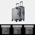 Mala de cabine S-15kg-55cm / M-20kg-62cm em ABS Empire Prateado