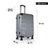 Mala de cabine S-15kg-55cm / M-20kg-62cm em ABS Empire Prateado