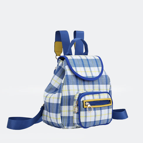 Mochila trançada para mulher Tesia Azul