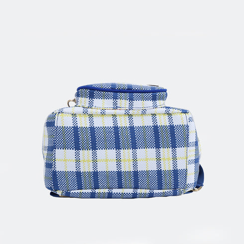 Mochila trançada para mulher Tesia Azul
