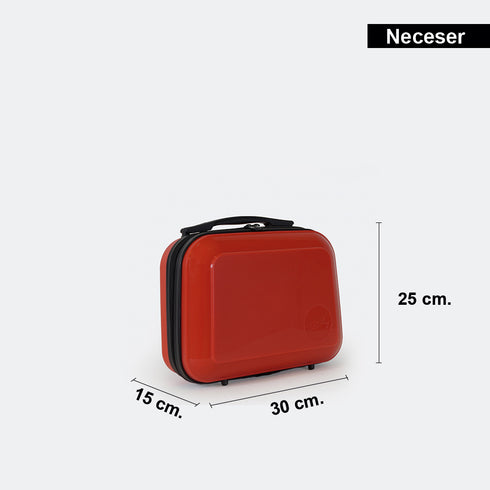 Neceser de viaje rojo Jony