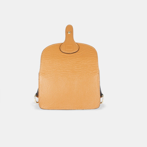 Bolsa de ombro porta-telemóvel em pele Pili Castanha