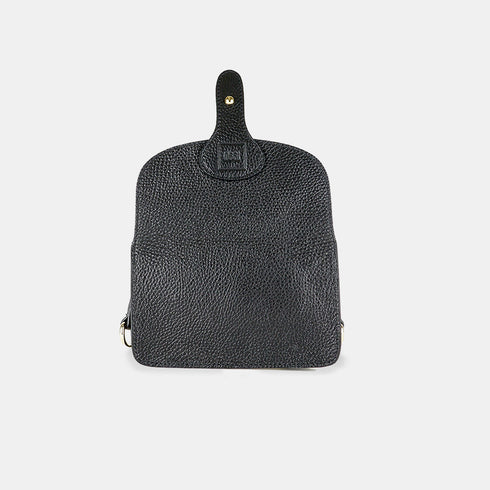 Bolsa a tiracolo porta-telemóvel em pele Pili preta
