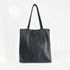 Mala tote de pele lisa para mulher preta primavera Stella