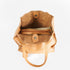 Mala tote de pele lisa de mulher castanha primavera Stella