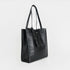 Mala tote de pele lisa para mulher preta primavera Stella