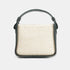 Bolso de mano de piel y rafia para mujer Pandorina Verde oscuro